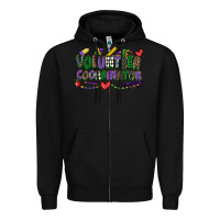 Black volunteer coordinator mardi gras cowgirl Zipper Hoodie - CowGirlArtShop