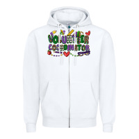 White volunteer coordinator mardi gras cowgirl Zipper Hoodie - CowGirlArtShop