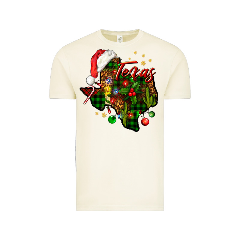 Christmas Western Texas Map Vintage Tee by BundleAndBundleShop | Teevron