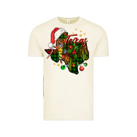 Vintage Arctic Christmas Western Texas Map Vintage Tee - BundleAndBundleShop