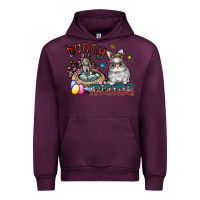 Mauve Wine Bunny mama Urban Hoodie - CowhideDigitalArt