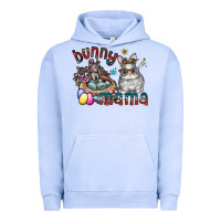 Pigment Grape Ice Bunny mama Urban Hoodie - CowhideDigitalArt