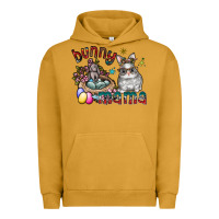 Pigment Peanut Butter Bunny mama Urban Hoodie - CowhideDigitalArt