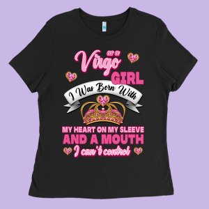 As A Virgo Girl Zodiac Girls Ladies Tee Designed By Jasminsmagicworld