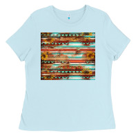 Baby Blue sunflower Ladies Tee - Jasminsmagicworld