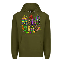 Army Green mardi gras olivia Premium Hoodie - OliviaCreatesArt