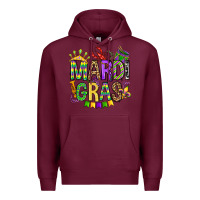 Burgundy mardi gras olivia Premium Hoodie - OliviaCreatesArt