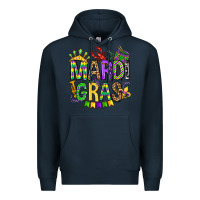 Navy mardi gras olivia Premium Hoodie - OliviaCreatesArt