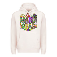 Pale Pink mardi gras olivia Premium Hoodie - OliviaCreatesArt
