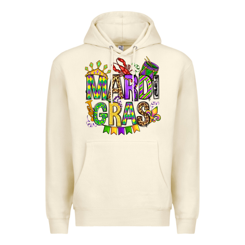 Mardi Gras Olivia Premium Hoodie by OliviaCreatesArt | Teevron