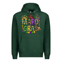 Sports Green mardi gras olivia Premium Hoodie - OliviaCreatesArt