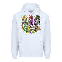 White mardi gras olivia Premium Hoodie - OliviaCreatesArt