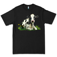 Black holstein cow sitting Premium Tee - LillyAllenDesigns