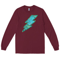 Burgundy Turquoise Lightning Long Sleeve Tee - Bettercallsaul