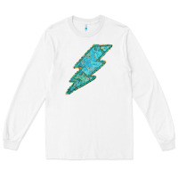 White Turquoise Lightning Long Sleeve Tee - Bettercallsaul