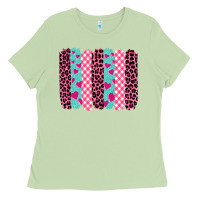 Matcha valentine's day brushstrokes Ladies Tee - BarkalooDesign