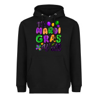 Black It's Mardi Gras y'all Heavyweight Hoodie - FaDigitalArtStudio