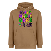 Toasted Coconut It's Mardi Gras y'all Heavyweight Hoodie - FaDigitalArtStudio