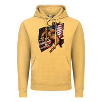 Vintage Mustard American Cowboy Vintage Hoodie - Jasminsmagicworld