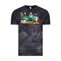 Cloud Black Farm Animals Truck Vintage Tee - BundleAndBundleShop