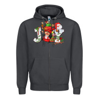 Smoke christmas joy girl gnome Zipper Hoodie - CowGirlArtShop