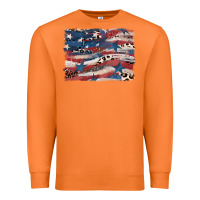 Carrot Leopard glitter American flag Premium Sweatshirt - FaDigitalArtStudio