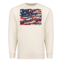Sandshell Leopard glitter American flag Premium Sweatshirt - FaDigitalArtStudio
