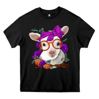 Black Cute baby lamb halloween Heavy Core Tee - Jasminsmagicworld