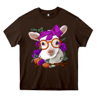 Chocolate Brown Cute baby lamb halloween Heavy Core Tee - Jasminsmagicworld