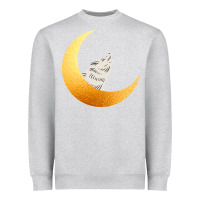 Heather Grey Howling Wolf Heavyweight Sweatshirt - Bettercallsaul