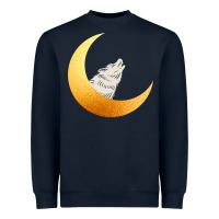 Navy Howling Wolf Heavyweight Sweatshirt - Bettercallsaul