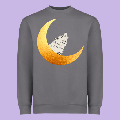 Howling Wolf Heavyweight Sweatshirt Designed By Bettercallsaul