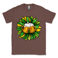 Chestnut St. Patricks Sunflower With Beer Classic Tee - BundleAndBundleShop