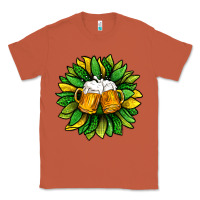 Copper St. Patricks Sunflower With Beer Classic Tee - BundleAndBundleShop