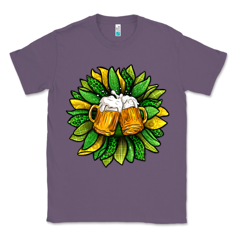 St. Patricks Sunflower With Beer Classic Tee by BundleAndBundleShop | Teevron