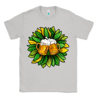Moon Dust St. Patricks Sunflower With Beer Classic Tee - BundleAndBundleShop