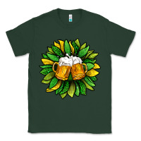 Sports Green St. Patricks Sunflower With Beer Classic Tee - BundleAndBundleShop