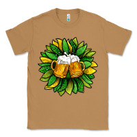 Toasted Coconut St. Patricks Sunflower With Beer Classic Tee - BundleAndBundleShop