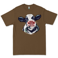 Cacao holstein calf face Premium Tee - LillyAllenDesigns
