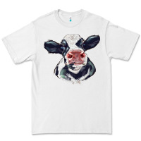 White holstein calf face Premium Tee - LillyAllenDesigns