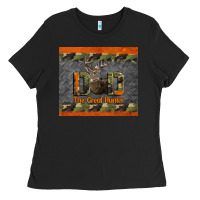 Black Western Dad The Great Deer Hunter Ladies Tee - LillyAllenDesigns