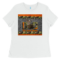 White Western Dad The Great Deer Hunter Ladies Tee - LillyAllenDesigns