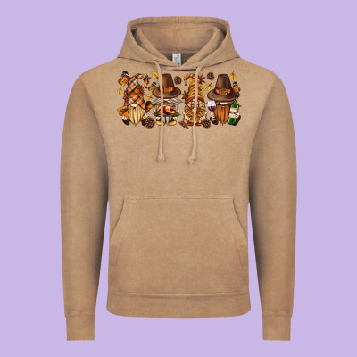 Thanksgiving Gnomies Bbs Vintage Hoodie Designed By Bundleandbundleshop