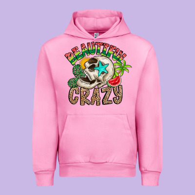 Beautiful Crazy Summer Urban Hoodie Designed By Cowhidedigitalart