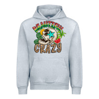 Heather Grey Beautiful Crazy Summer Urban Hoodie - CowhideDigitalArt