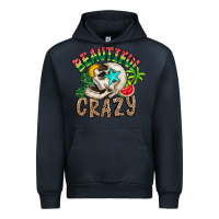 Navy Beautiful Crazy Summer Urban Hoodie - CowhideDigitalArt