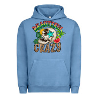 Pigment Pebble Blue Beautiful Crazy Summer Urban Hoodie - CowhideDigitalArt