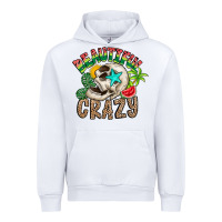White Beautiful Crazy Summer Urban Hoodie - CowhideDigitalArt