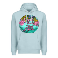 Blue Mist good times and tan lines Premium Hoodie - JahusDesignShop