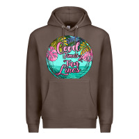 Coffee good times and tan lines Premium Hoodie - JahusDesignShop